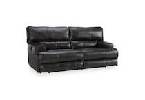 steel casual transitional recl sofa   