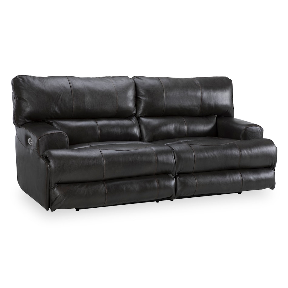 steel casual transitional recl sofa   
