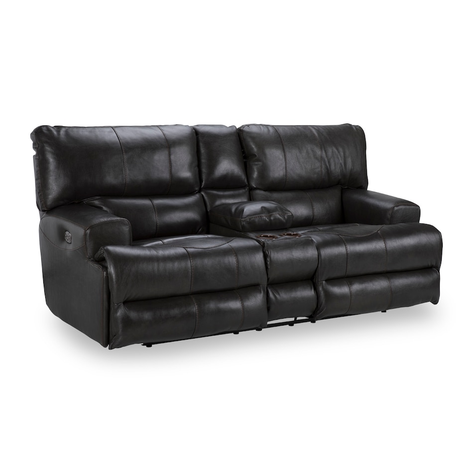 steel casual transitional recl sofa   