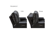 steel casual transitional recl sofa   
