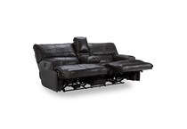 steel casual transitional recl sofa   