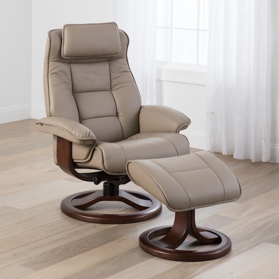 Fjords Mustang Large Recliner & Stool