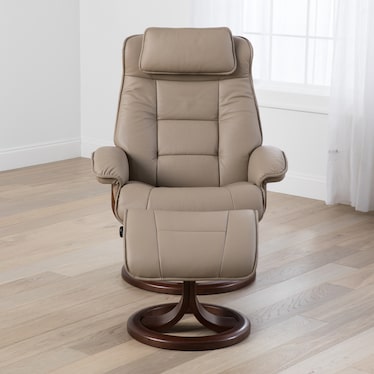 Mustang Large Recliner & Stool