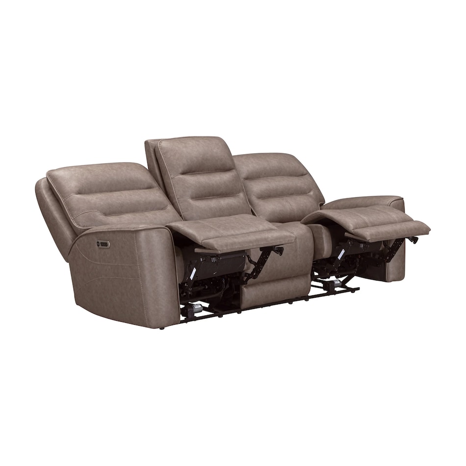 sydney brunette casual transitional recl sofa   