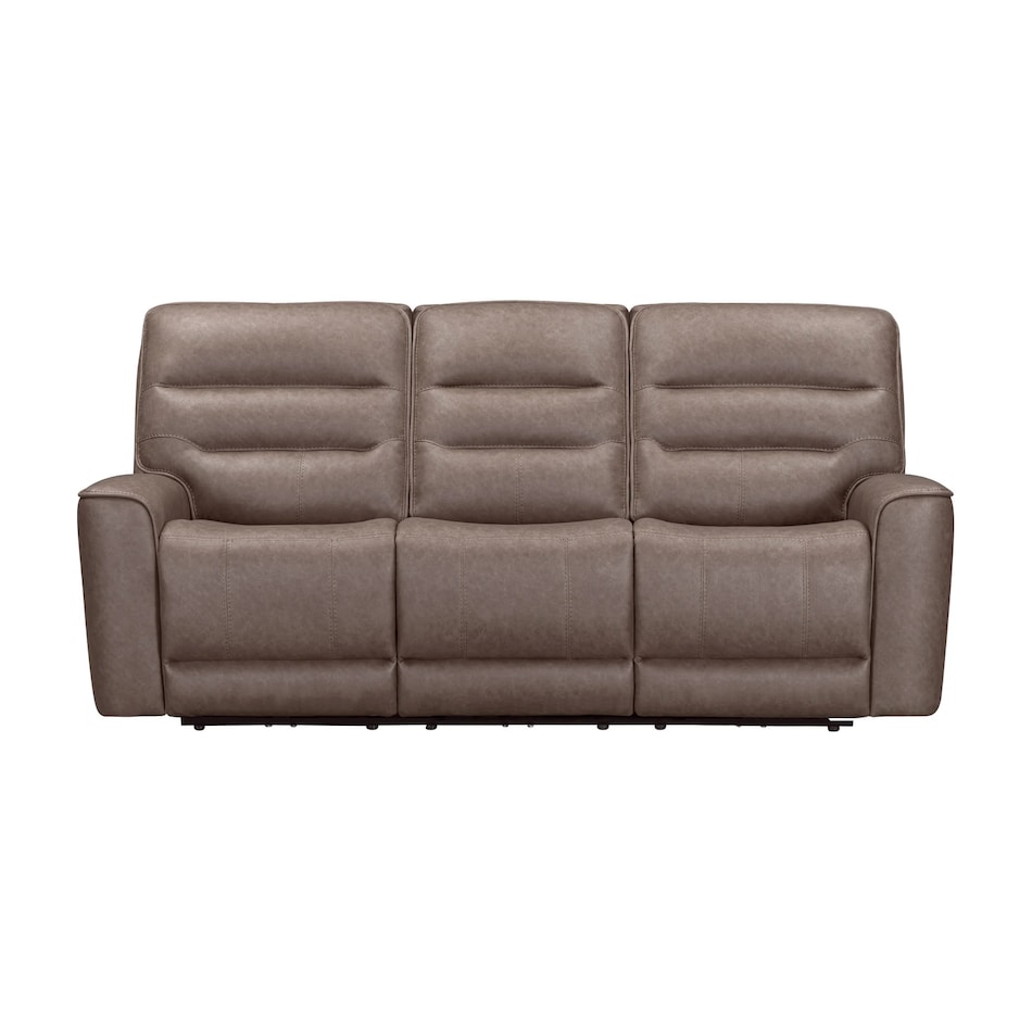 sydney brunette casual transitional recl sofa   