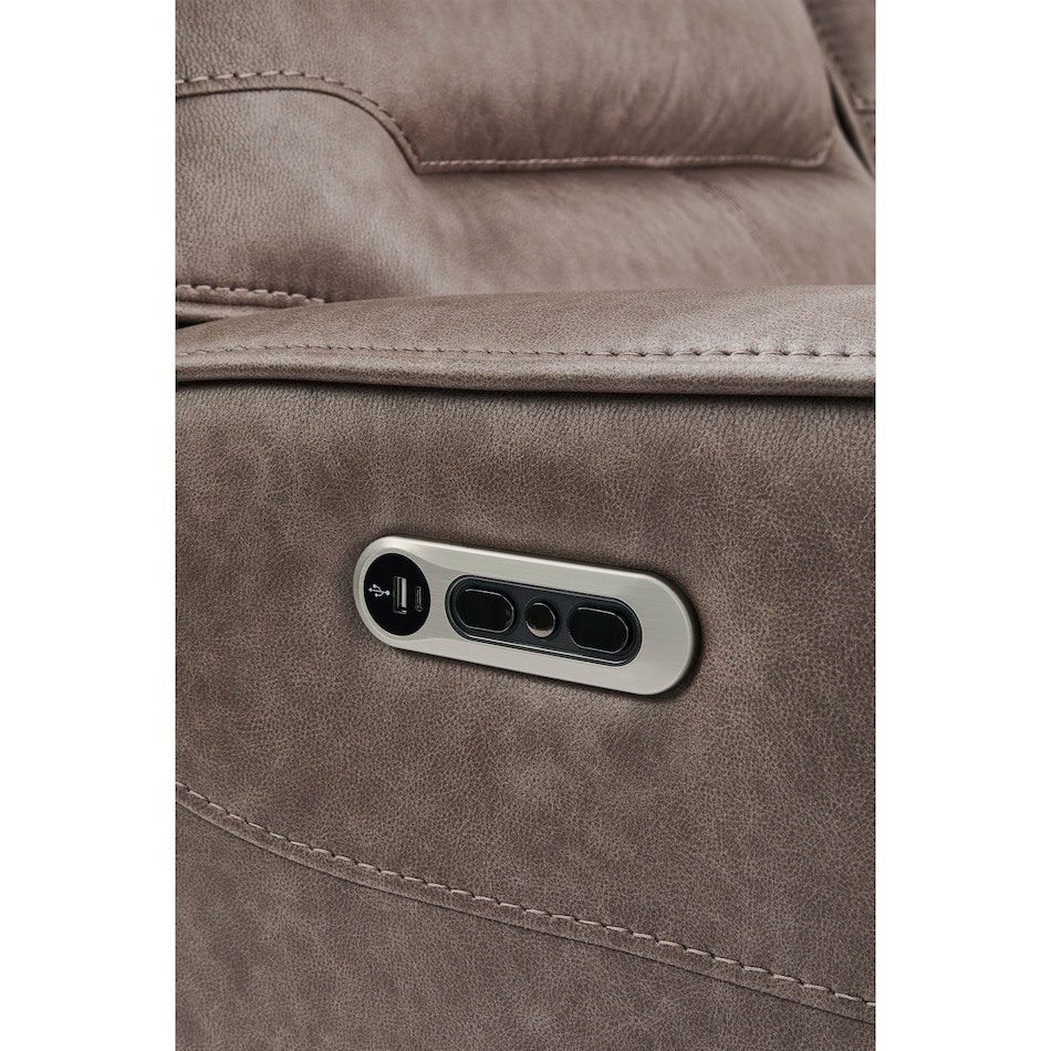 sydney brunette casual transitional recl sofa   