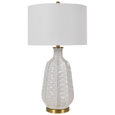 Carambola White Table Lamp