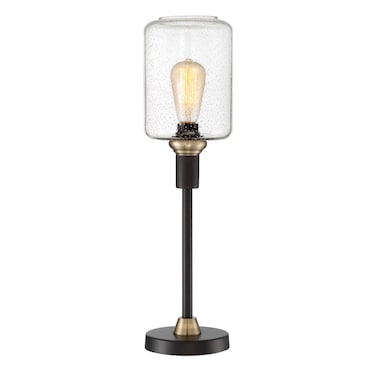 Black/Brass Table Lamp