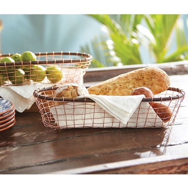 S/2 Copper Wire Baskets