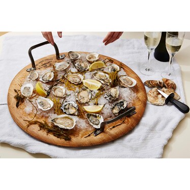 18" Round Small Wine Barrel Platter