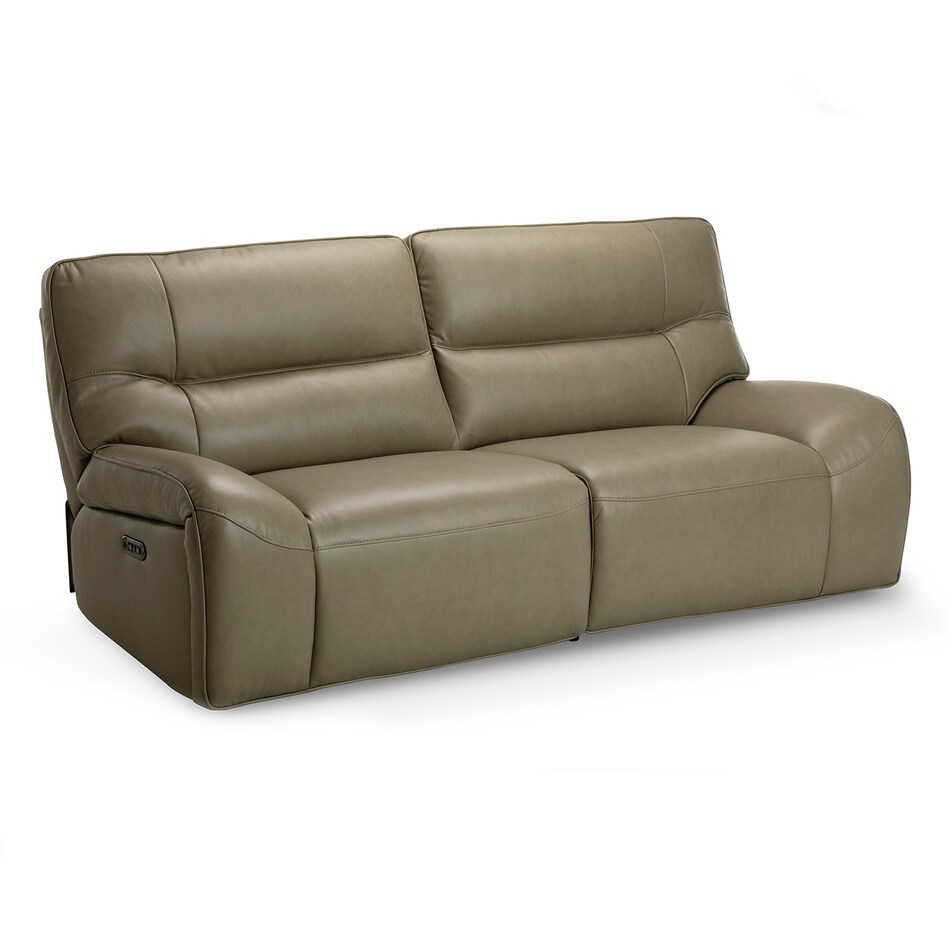 texas sage hps leathermatch sofa   