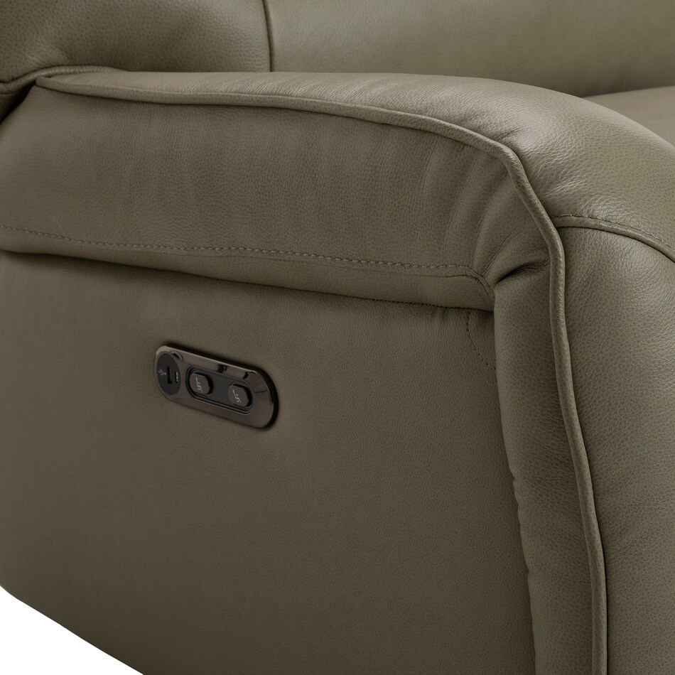 texas sage hps leathermatch sofa   