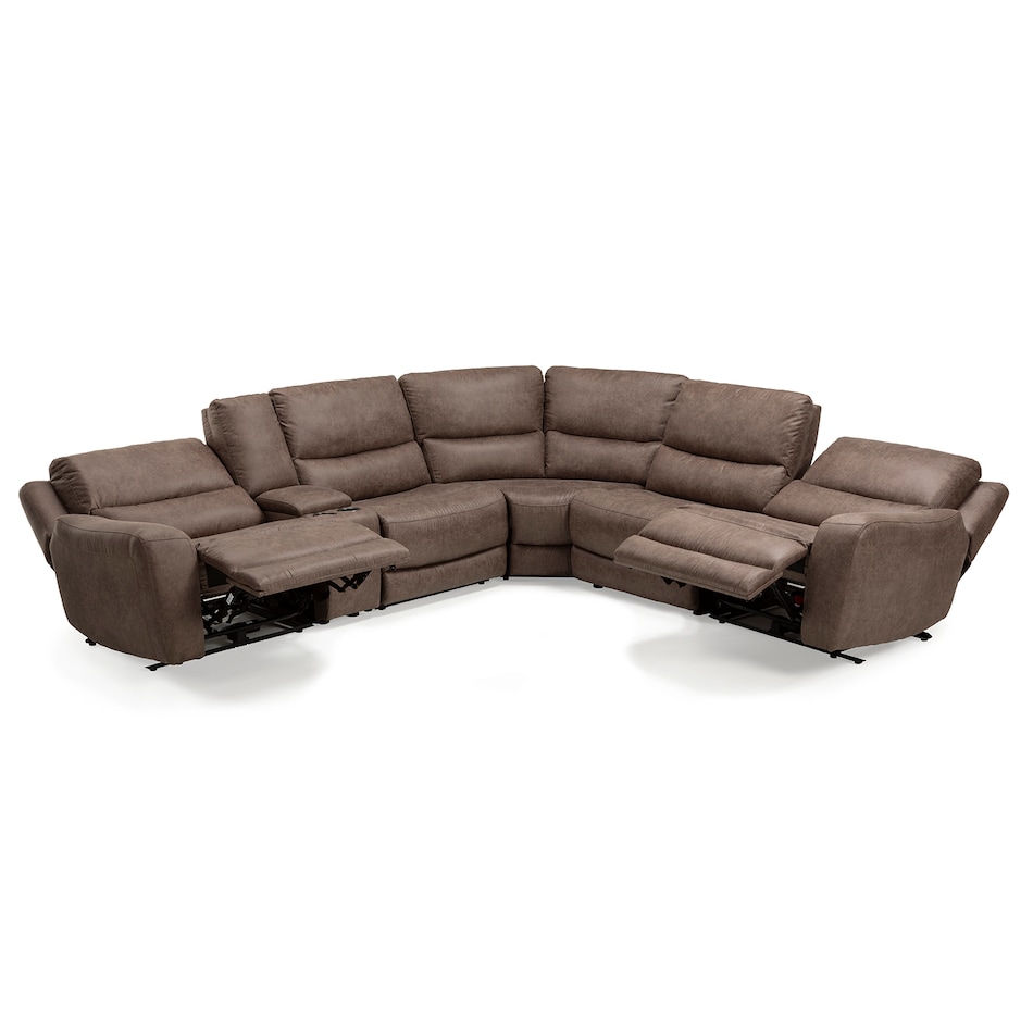 texas slate sectional w recliner mpc  