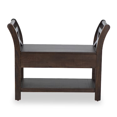 Avondale Brown Storage Bench