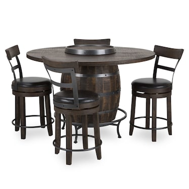 Barrel II 5-Pc. Pub Dining Set