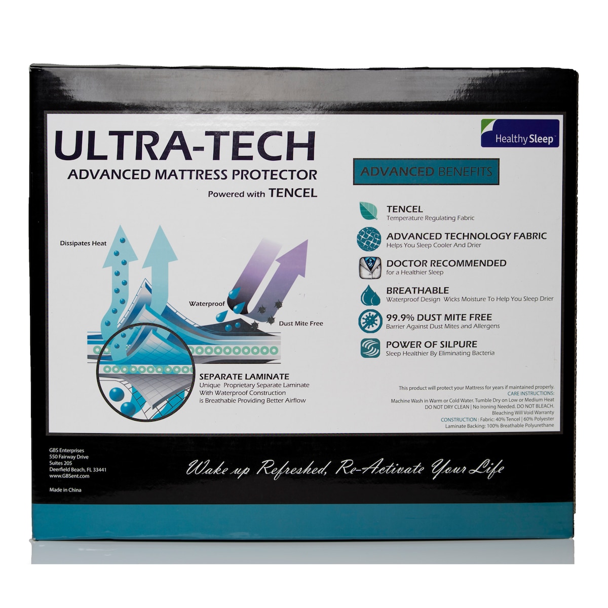 treated mattress pad   