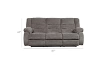 tullen gray bought for clearance reclining sofa gros   