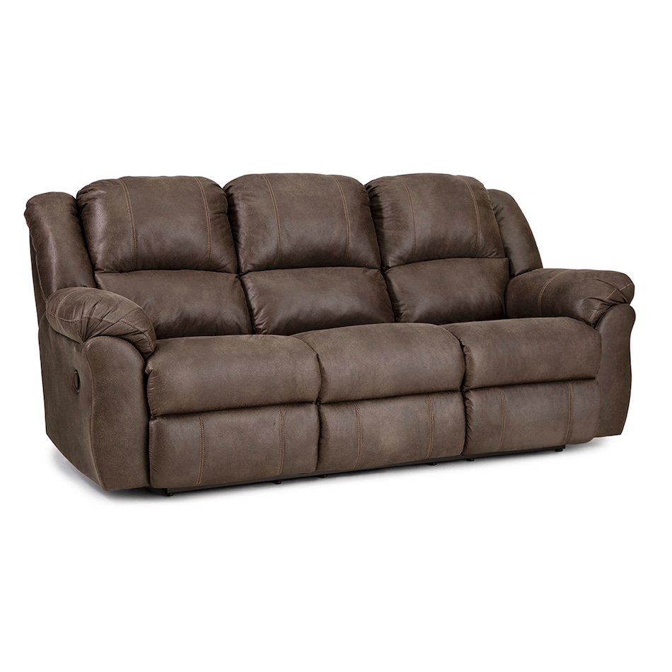 tumbleweed casual transitional recl sofa   