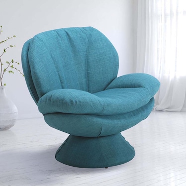 Jazzy Turquoise Accent Chair