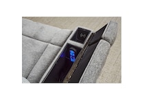 u gray fabric lift chair   