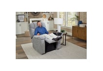 u gray fabric lift chair   