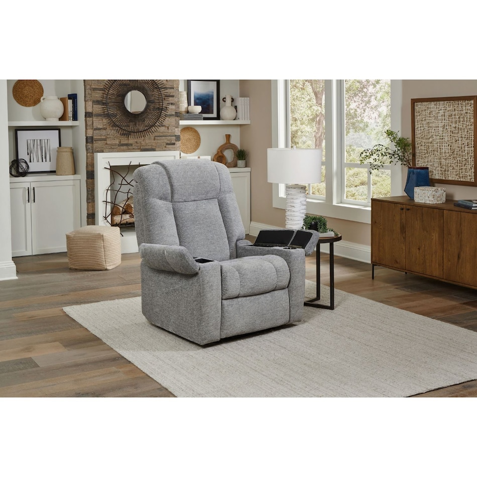 u gray fabric lift chair   
