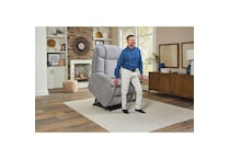 u gray fabric lift chair   