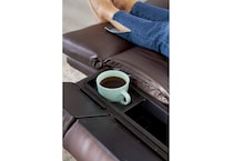 u brown fabric lift chair   