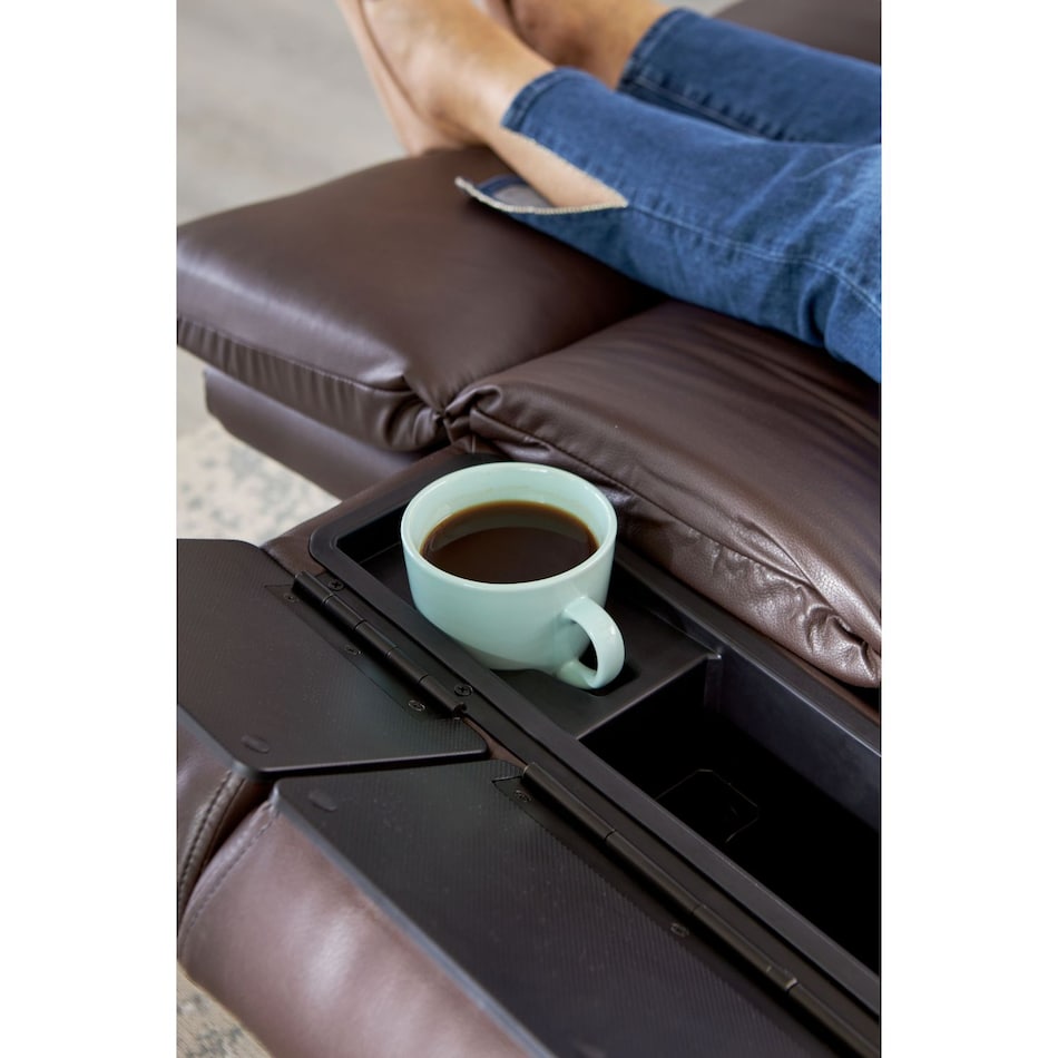 u brown fabric lift chair   
