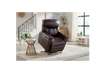 u brown fabric lift chair   