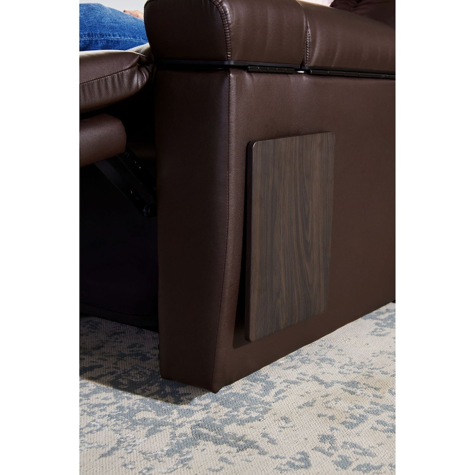 u brown fabric lift chair   
