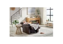 u brown fabric lift chair   