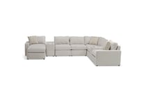 united light grey sectional stationary spc  