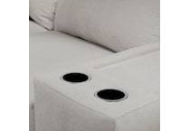 united light grey sectional stationary spc  