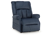 vance blue wall recliner   