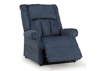 vance blue wall recliner   