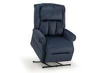 vance blue wall recliner   