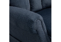 vance blue wall recliner   