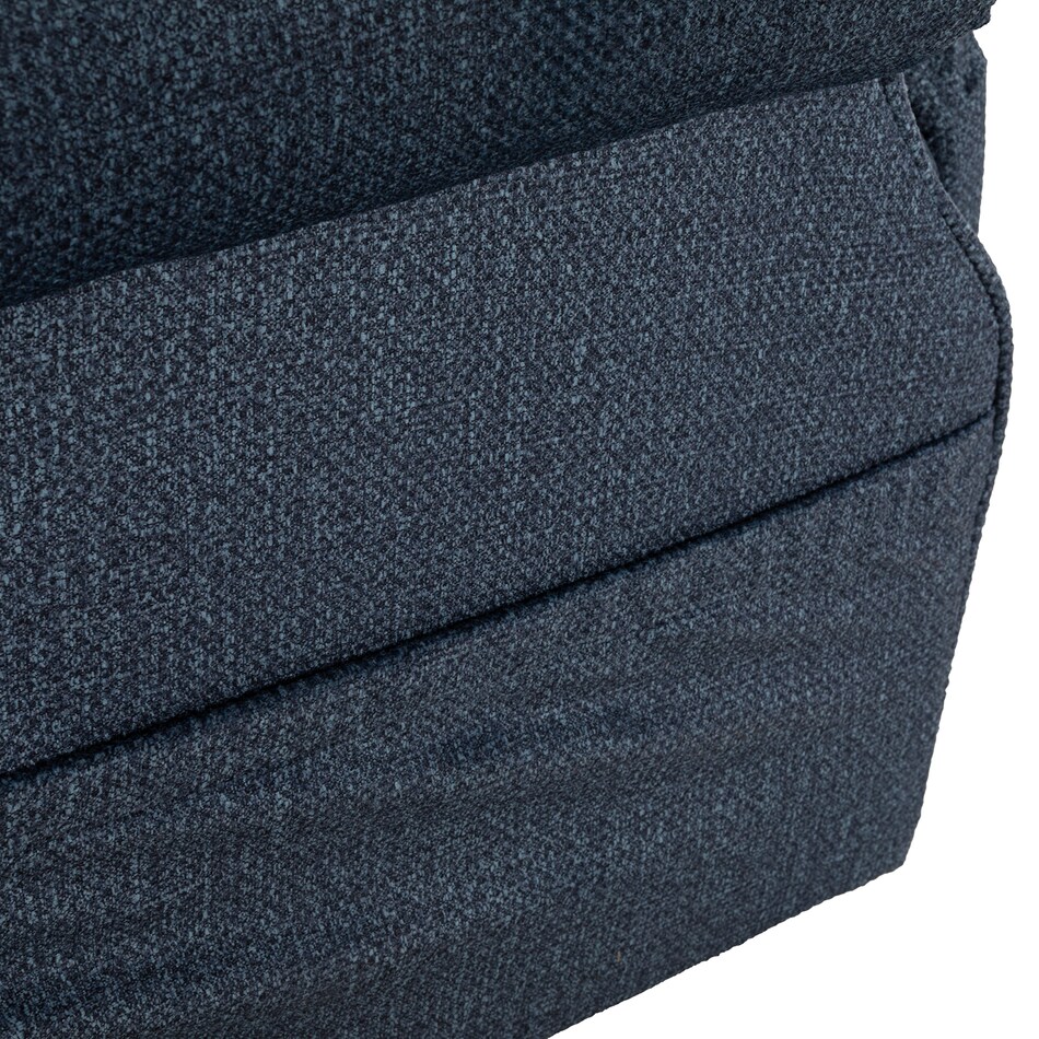 vance blue wall recliner   