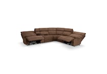vaquaro driftwood mocha sectional w recliner mpc  