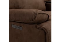 vaquaro driftwood mocha sectional w recliner mpc  