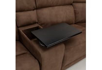 vaquaro driftwood mocha sectional w recliner mpc  