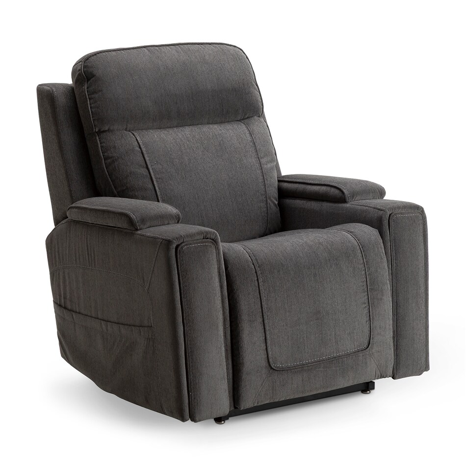 velvety steel wall recliner   