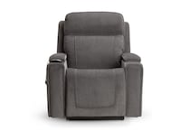 velvety steel wall recliner   