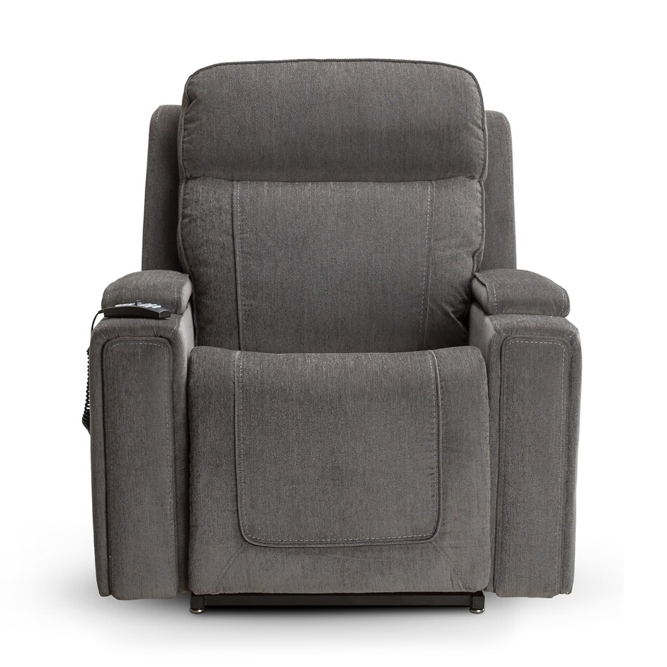 velvety steel wall recliner   