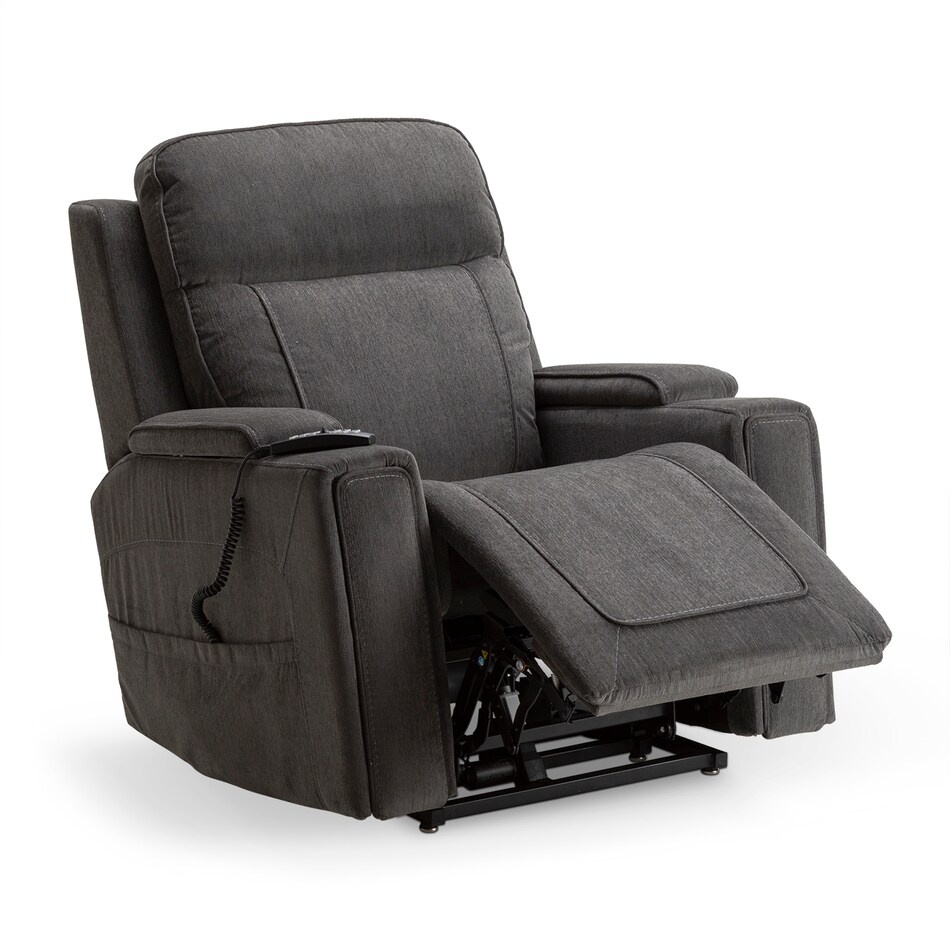 velvety steel wall recliner   