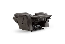 velvety steel wall recliner   