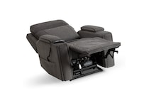 velvety steel wall recliner   