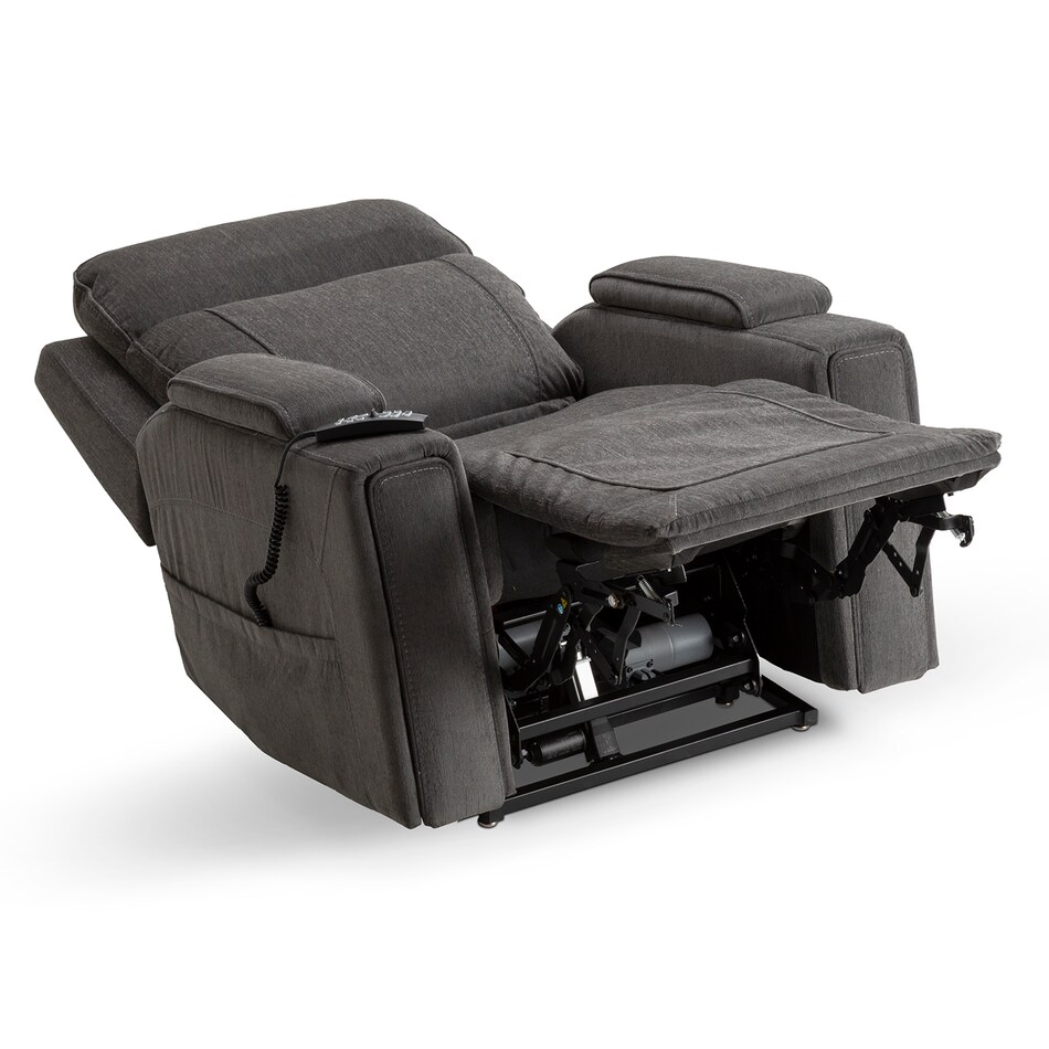 velvety steel wall recliner   