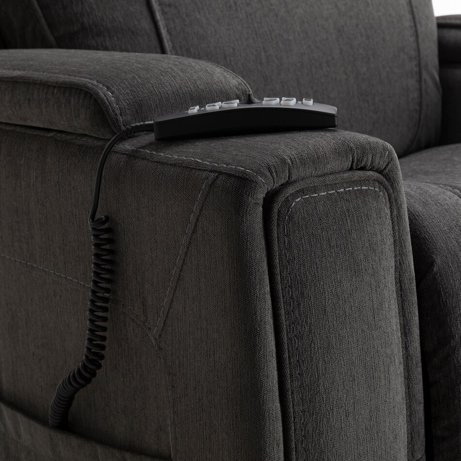 velvety steel wall recliner   